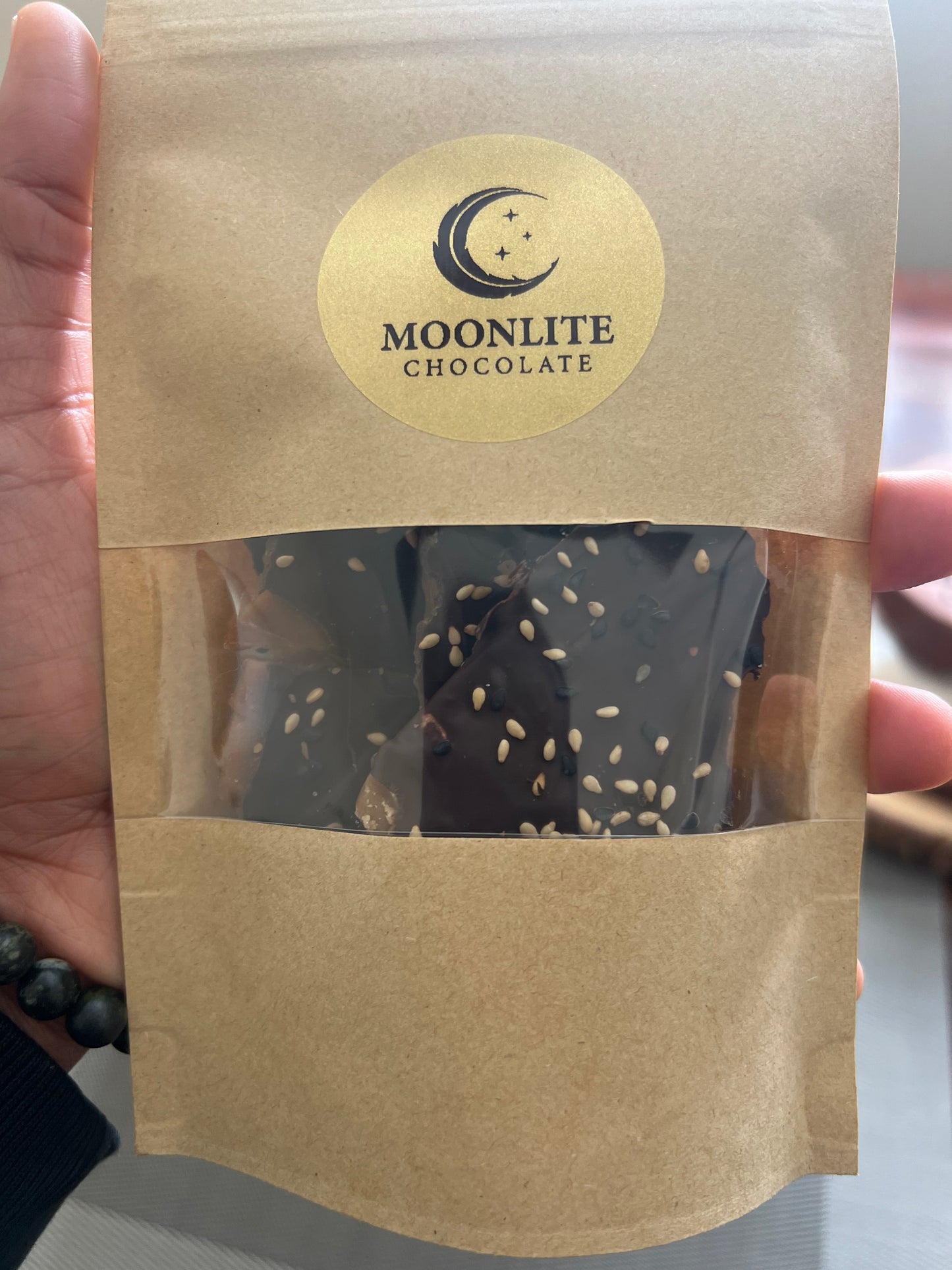 Black Sesame Toffee (Dark Chocolate)