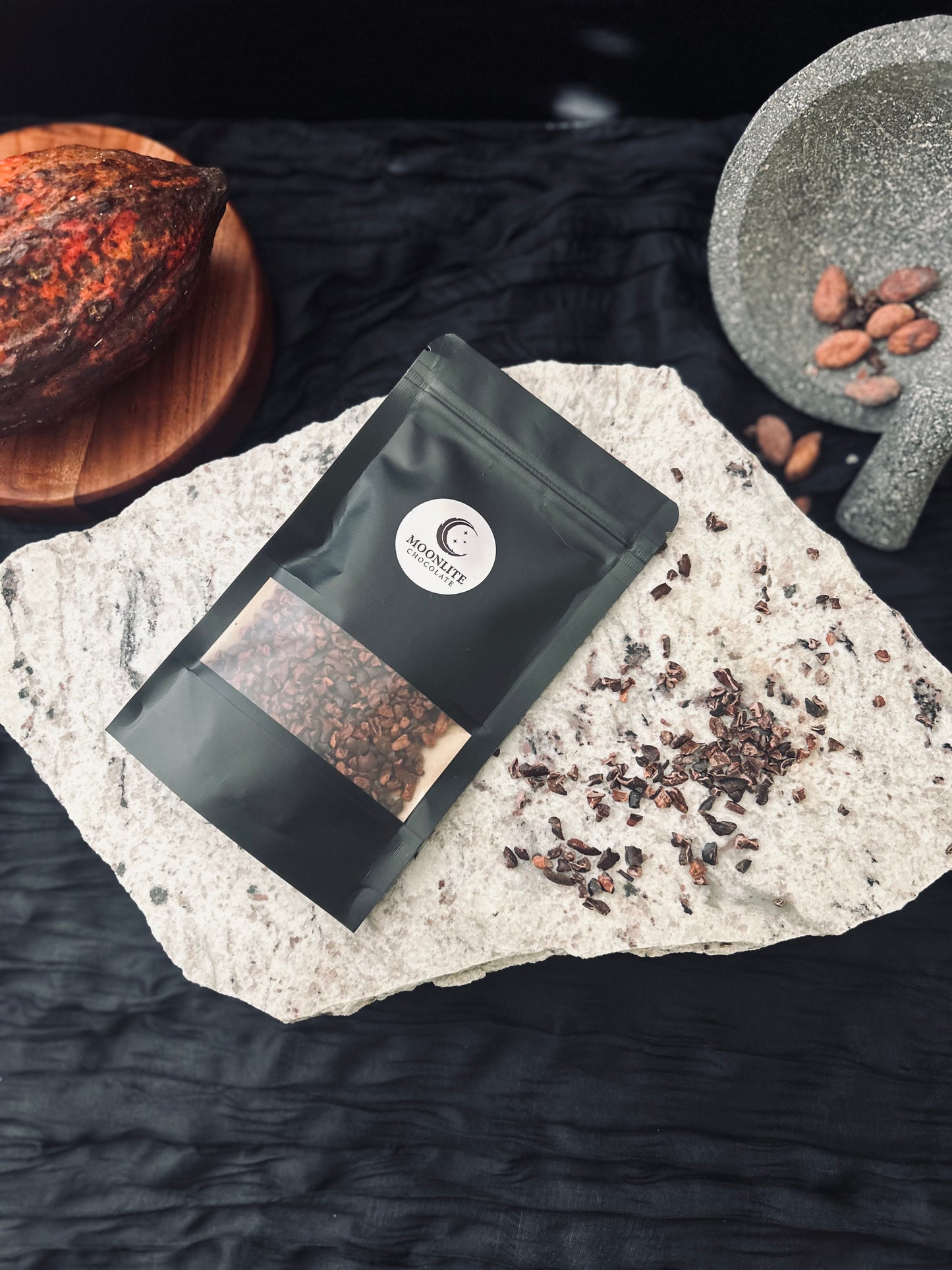 Freshly Roasted Cacao Nib, Ecuador, Costa Esmeraldas. Single-Origin (Small)