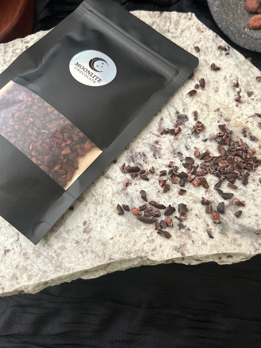 Freshly Roasted Cacao Nib, Ecuador, Costa Esmeraldas. Single-Origin (Large)